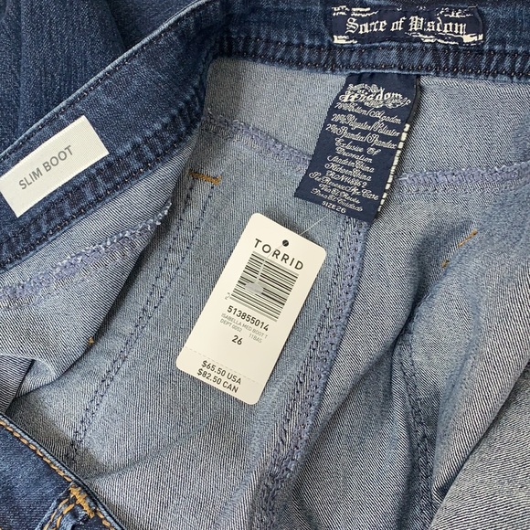 NWT Torrid Isabella Medium Slim Boot Jeans - Picture 13 of 13